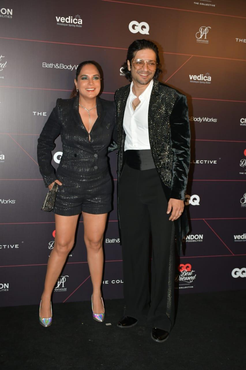 Richa Chadha and Ali Fazal made heads turn. The actress wore a black dress with silver heels. The actor opted for black pants, a white shirt, and a jacket